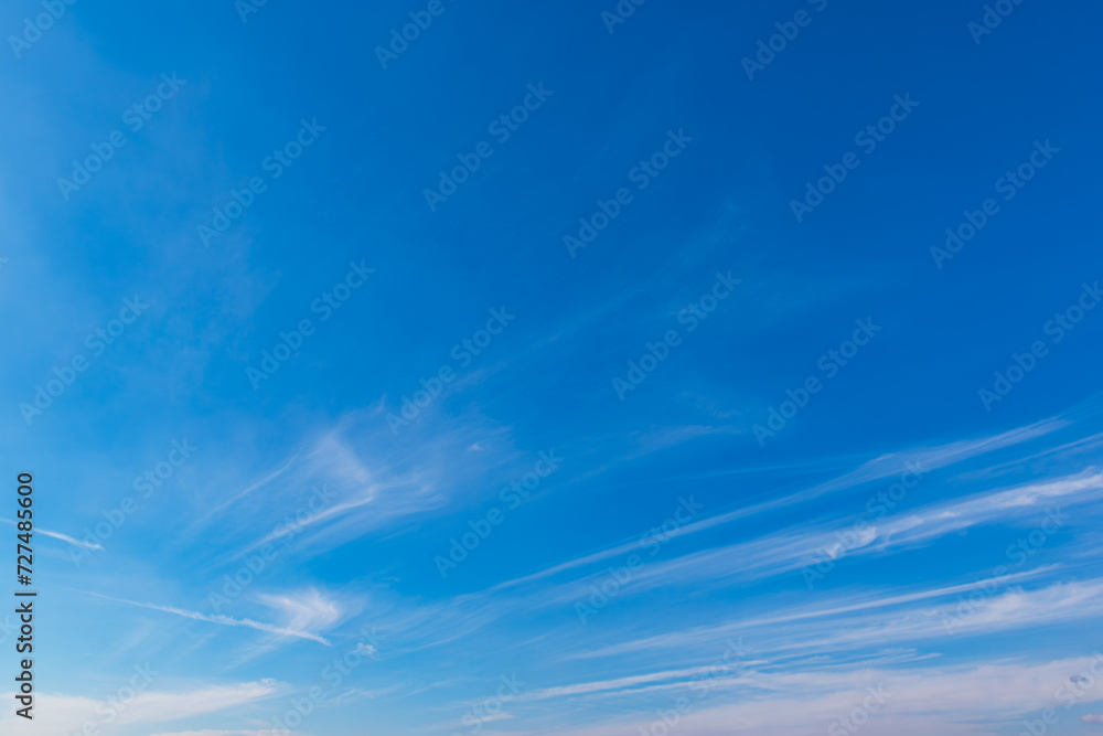 青空と飛行機雲 青空と飛行機雲