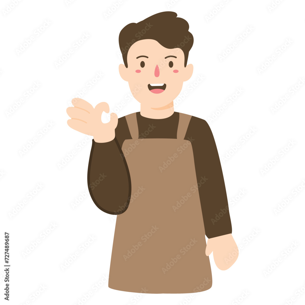 successful small business owner illustration successful small business owner illustration