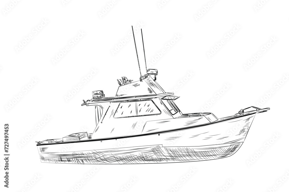 a boat on white background a boat on white background