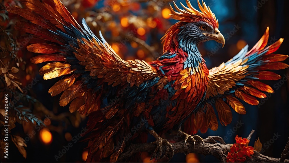 Fototapeta premium close up of a phoenix