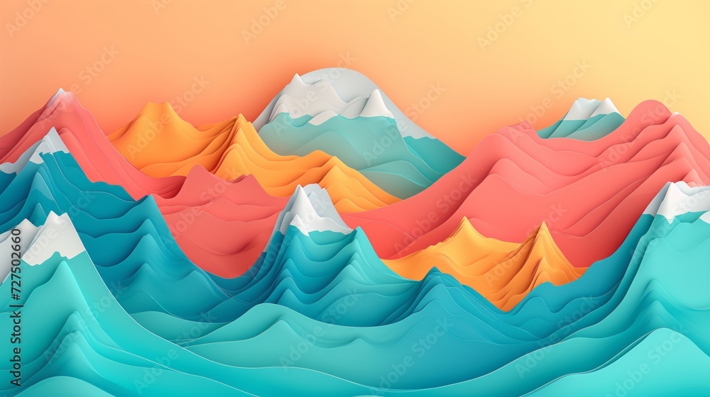 Mountains. Generative AI