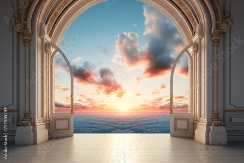 Door to Business Success, Stunning Landscape View