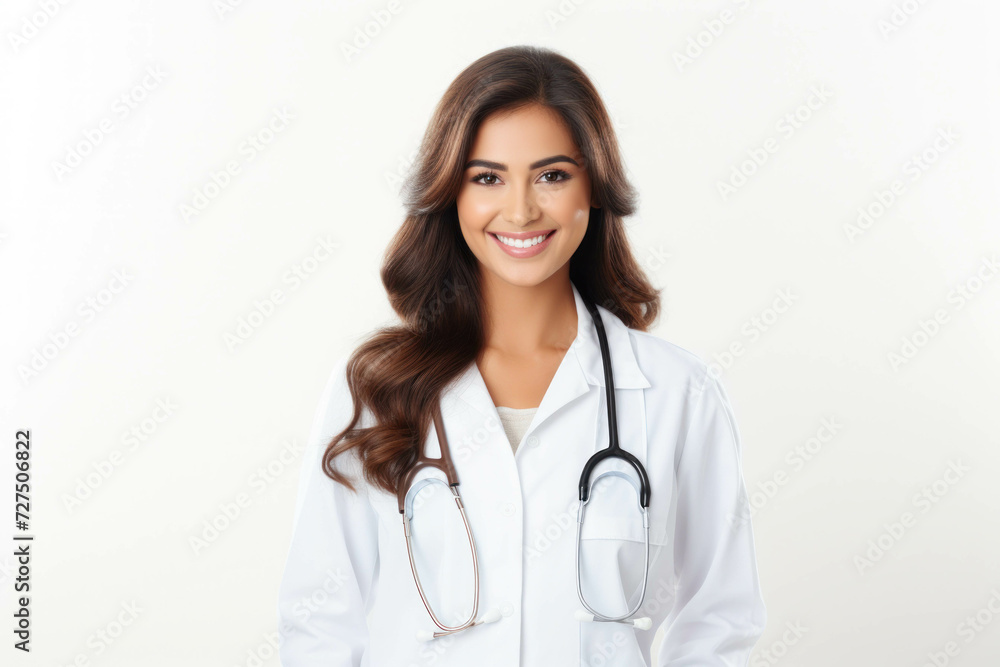 A woman Doctor smiling looking at the camera A woman Doctor smiling looking at the camera