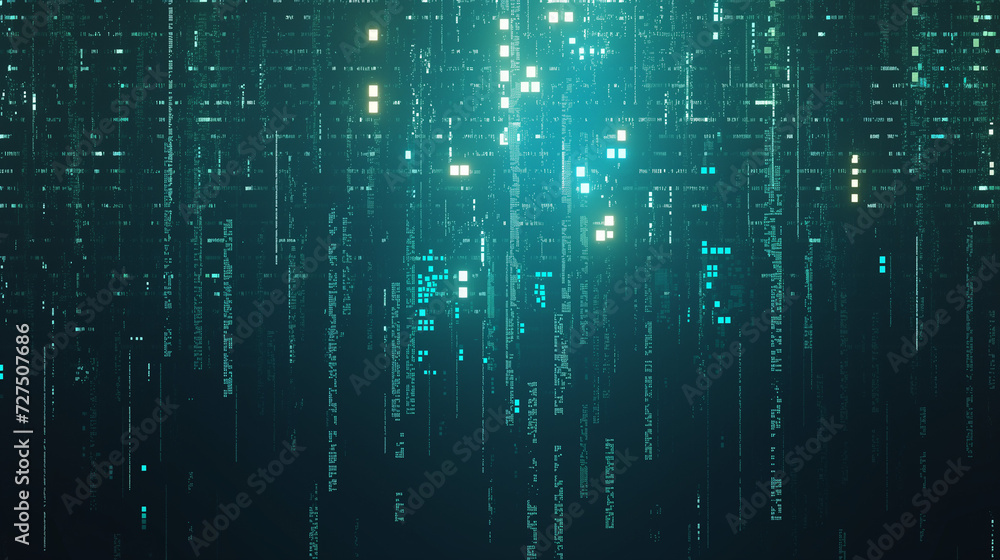 Matrix Style Digital Data Visualization Matrix Style Digital Data Visualization