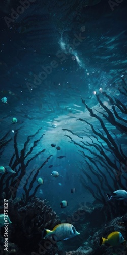 sea underwater background © alvian