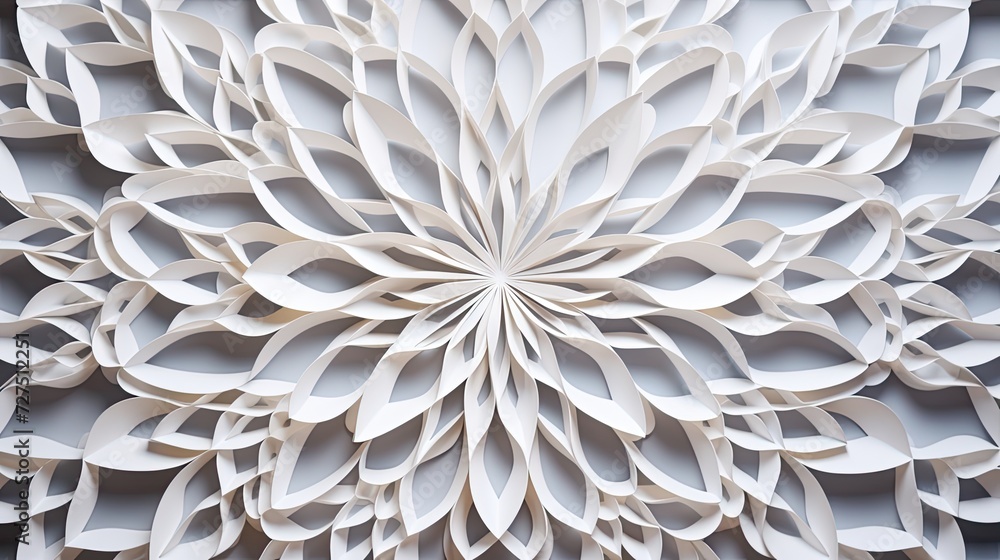 Paper cut out snowflake card Paper cut out snowflake card