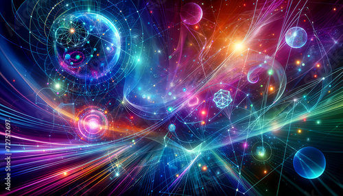Vibrant Pop Futurism: Quantum Networking in a Whimsical Future