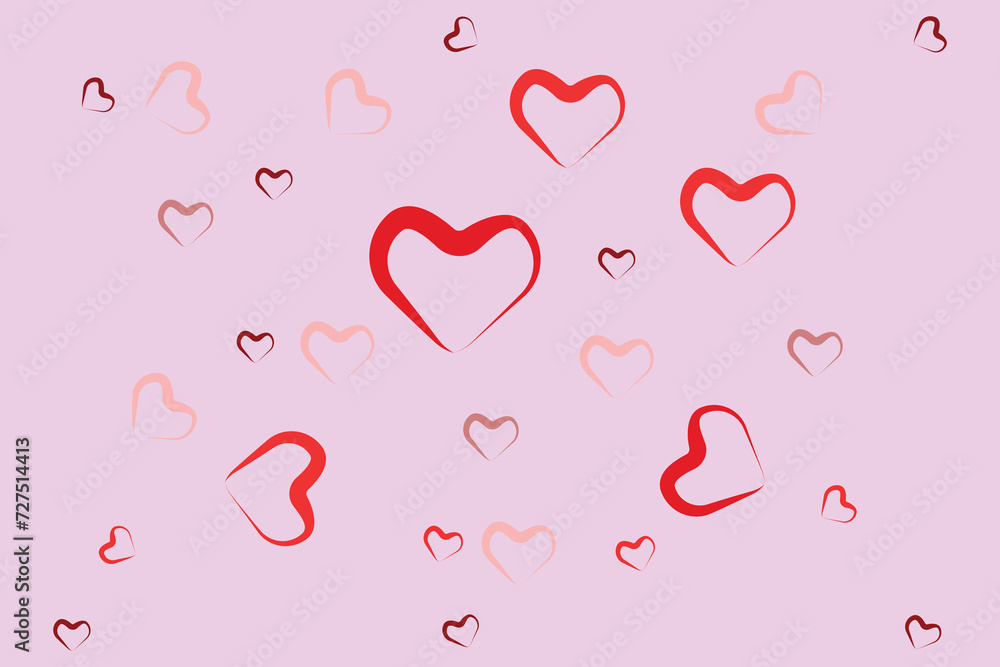 Simple happy valentines day celebration design background illustrations