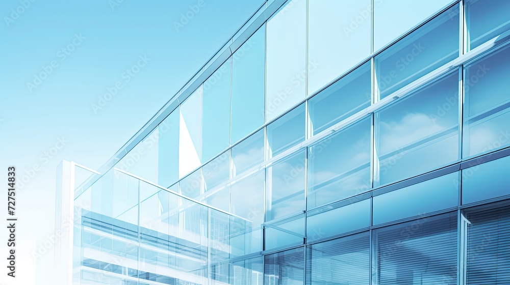 modern office building light blue modern office building light blue