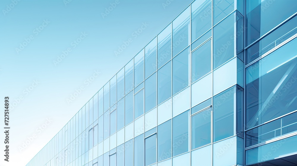 modern office building light blue modern office building light blue