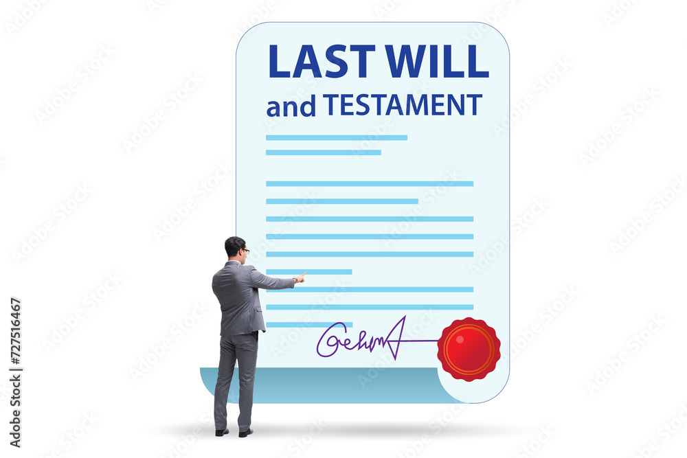 Last will and testament legal concept Last will and testament legal concept