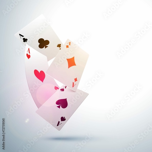 Ace Playing Card Background Casino Concept