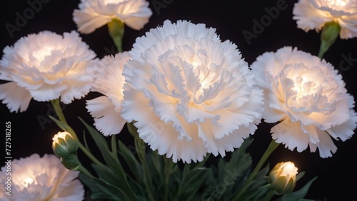 Colorful Carnation flower video floral Clipart, high quality resolution, beautiful flowers,