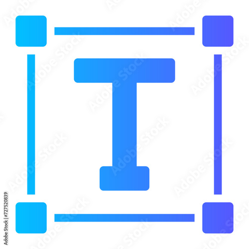 text editor gradient icon