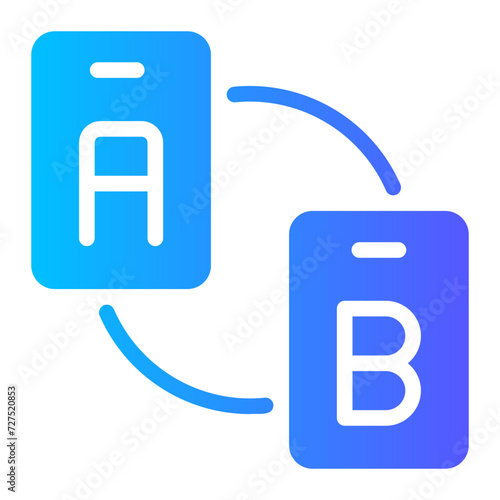 ab testing gradient icon