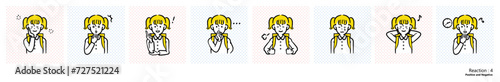 人物イラスト｜小学生（リアクション4）