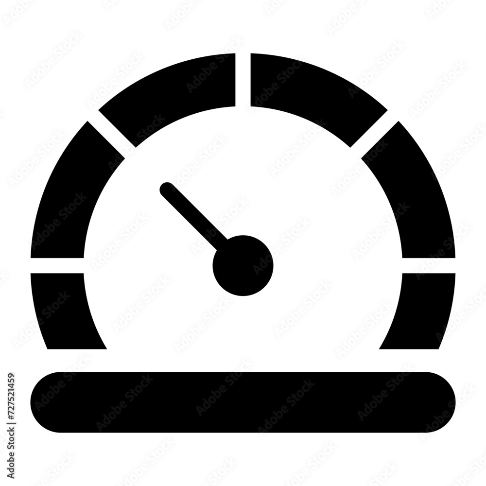 speedometer glyph icon speedometer glyph icon