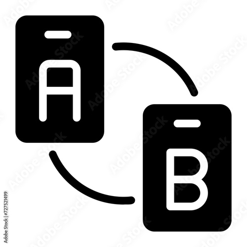 ab testing glyph icon