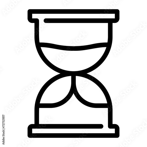 sandclock line icon