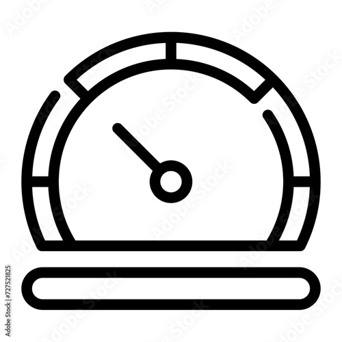 speedometer line icon