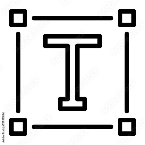 text editor line icon