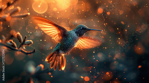 A hummingbird that can time travel, witnessing the world's greatest events in a blink.