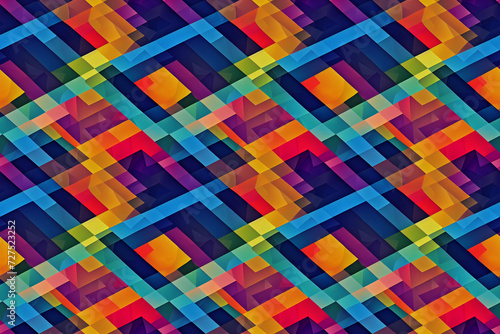 Spectrum Weave: Colorful Geometric Interlace