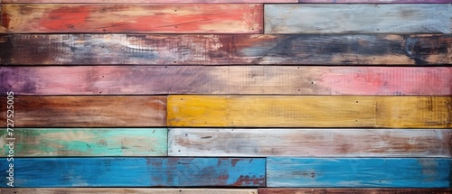A vintage abstract painted wooden texture, ideal for rustic walls, tables, and flooring, Ai Generated