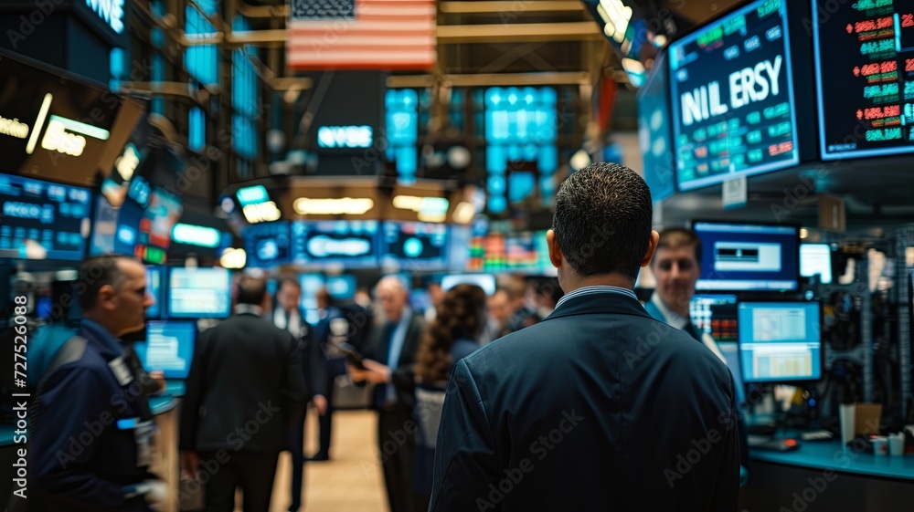 Bustling Activity in the New York Stock Exchange