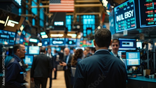 Bustling Activity in the New York Stock Exchange