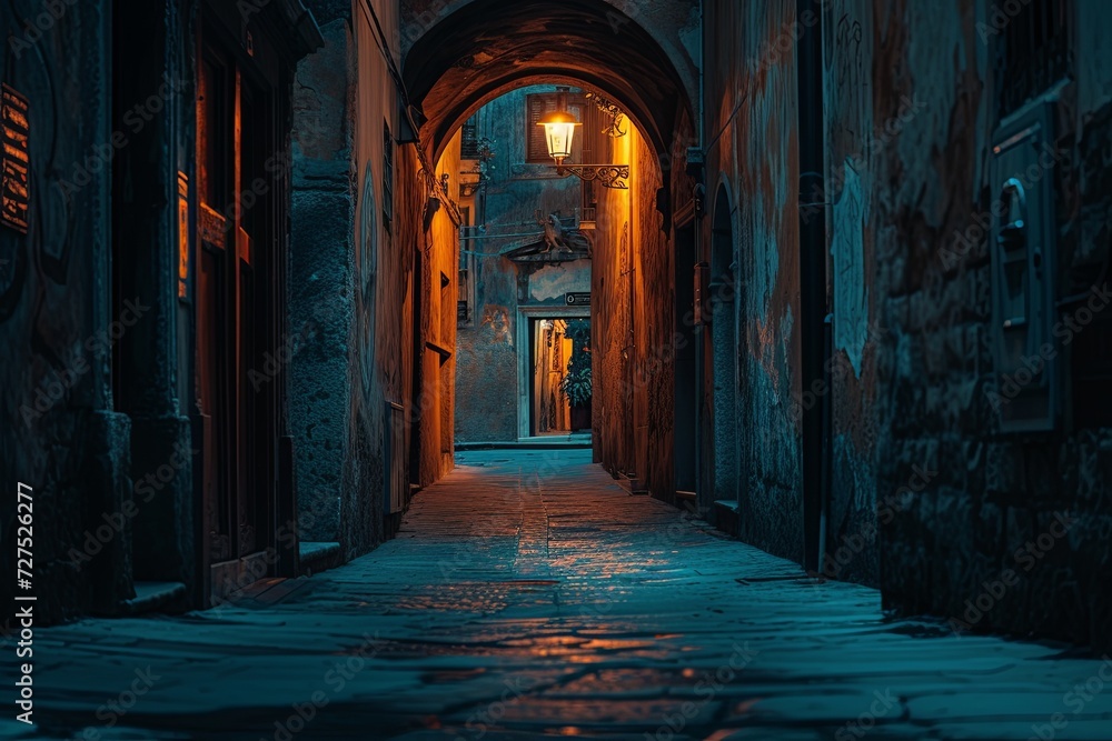 Mysterious Alley: The Enigmatic Path of Illuminated Whispers Mysterious Alley: The Enigmatic Path of Illuminated Whispers
