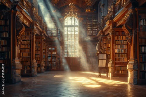 Sanctuary of Knowledge: A Haven Illuminated by Wisdom's Glow
