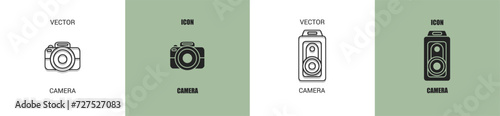 Camera icon line. Camera vector illustration.