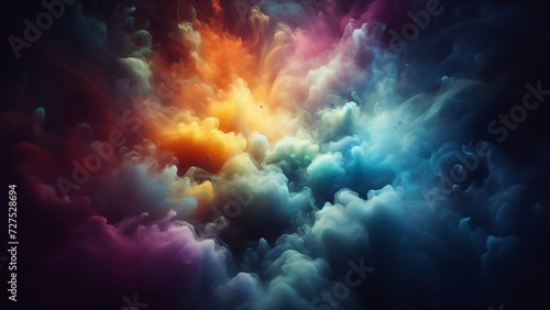 Colourful smoke abstract wallpaper