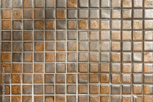 Brown Mosaic Wall Background