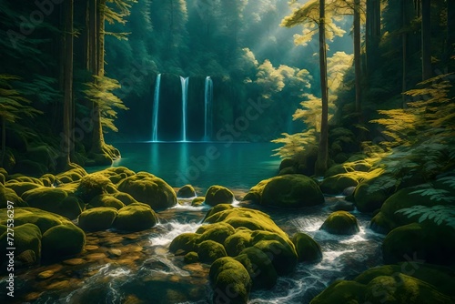 Most beautiful nature wallpapers, textures and backgrounds Generative Ai Technology