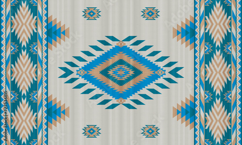 American tribal ethnic native pattern.Traditional Navajo,Aztec,Apache,Southwest and Mexican style fabric pattern.Abstract vector motifs pattern.For fabric,clothing,blanket,carpet,woven,wrap,decoration