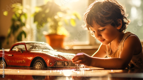 How a toy car can inspire mindfulness and creativity in a child photo