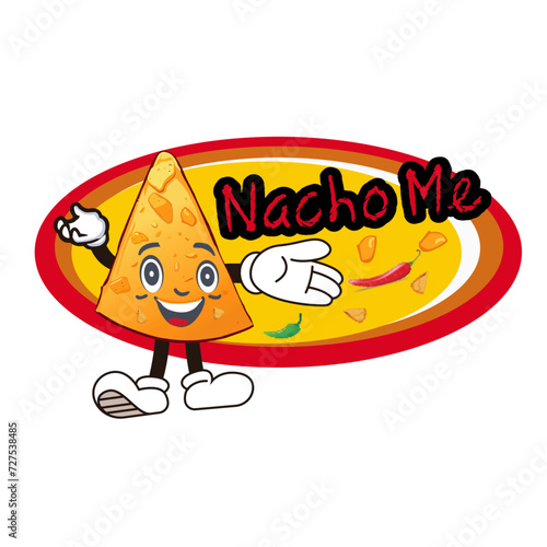 nacho as a mascot logo

