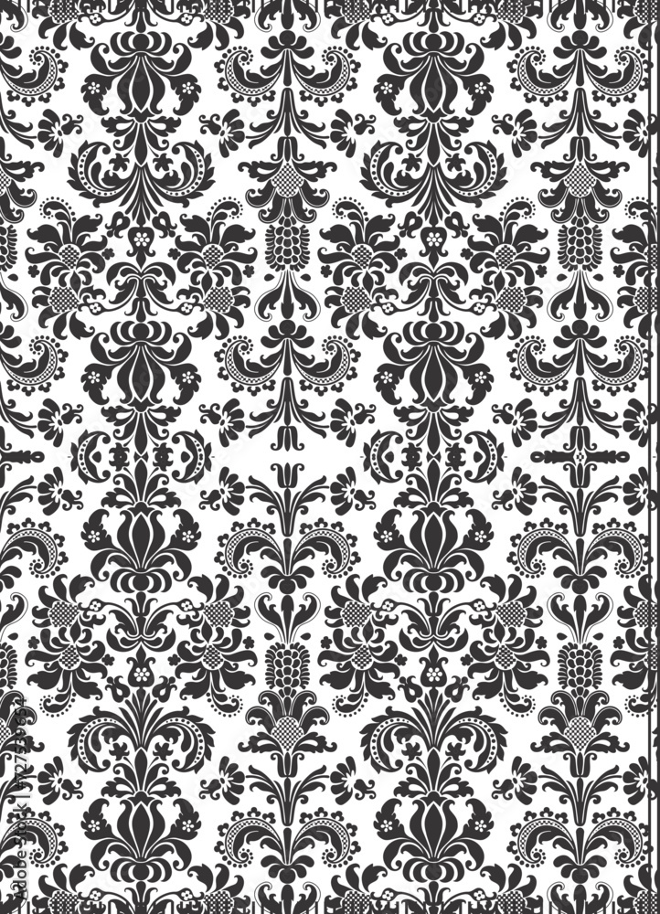Elegant batik pattern for use as wallpaper or for other patterns