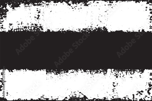 Vector illustration of a grunge texture outlined in black with textured appearance, white background
