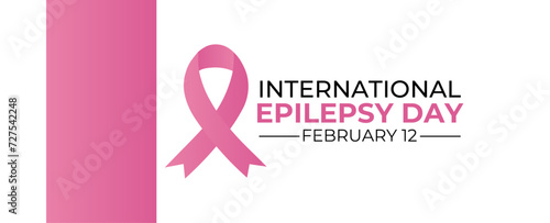 Vector illustration on the theme of International Epilepsy Day.  It ,s understanding and awareness of epilepsy. Banner, cover, brochure, flyer, website, backdrop, poster, card, background design.