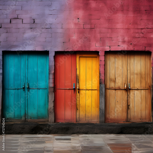 colored doors