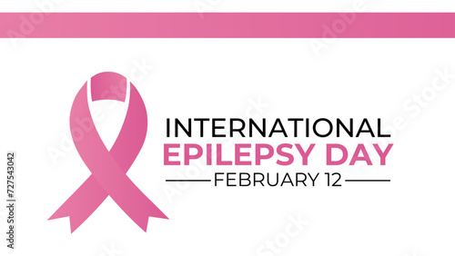 Epilepsy Awareness Month concept. Banner template with purple ribbon and text. It ,s understanding and awareness of epilepsy. Banner, flyer, web, poster, card, background design. Vector illustration