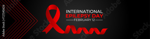 International Epilepsy Day is observed every year in February 12. Vector illustration on the theme of International Epilepsy Day. Template for banner, cover, poster, card, poster with background