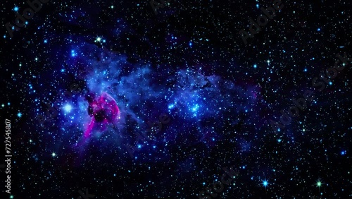 stars of universe nebula deep space motion background