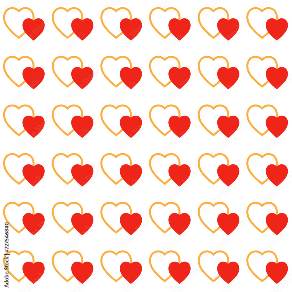 Heart Background Pattern Illustration