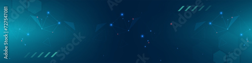 Gradient Digital technology background. Network connection dots and lines. Futuristic background for various design projects such as websites, presentations, print materials, social media posts