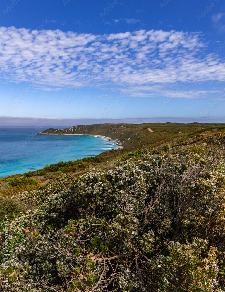 The coast of Esperance Western Australia looking over Observatory Beach.