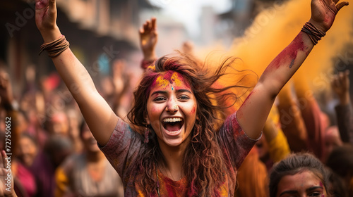 Holi celebration in India